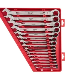 Milwaukee 48-22-9416 | 15pc Ratcheting Combo Wrench Set