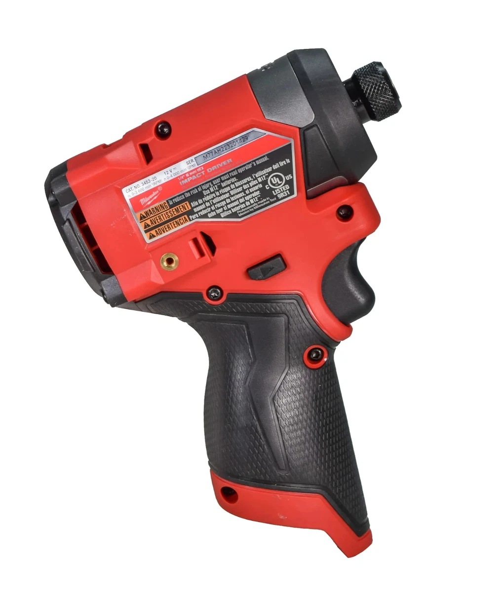 Milwaukee 3453-20 M12 Fuel 1/4" Hex Impact Driver 12 Volt GEN 3 - Image 3