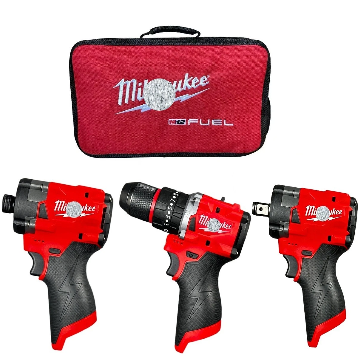 Milwaukee M12 Cordless Big Discount Screwdriver 3-piece Combo Power Tools Set